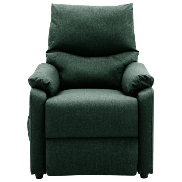 Sillón de masaje eléctrico tela verde oscuro M 3