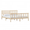 Estructura de cama de madera maciza 180x200 cm 3