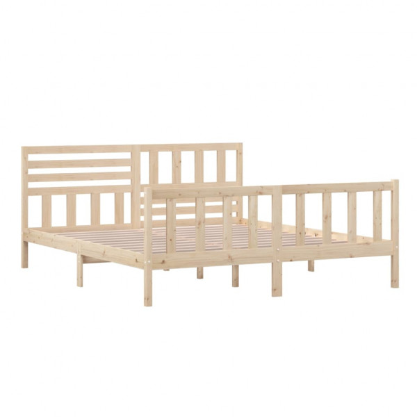 Estructura de cama de madera maciza 180x200 cm M 4