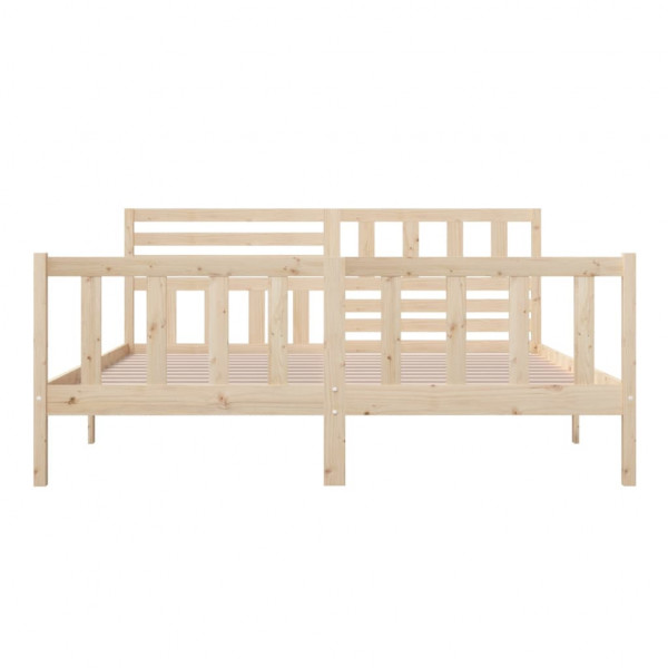 Estructura de cama de madera maciza 180x200 cm M 5