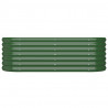 Jardinera arriate acero recubrimiento polvo verde 114x40x36 cm 3