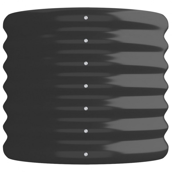 Jardinera acero con recubrimiento polvo antracita 114x40x36 cm M 4