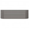 Jardinera arriate acero recubrimiento polvo gris 224x80x68 cm 3