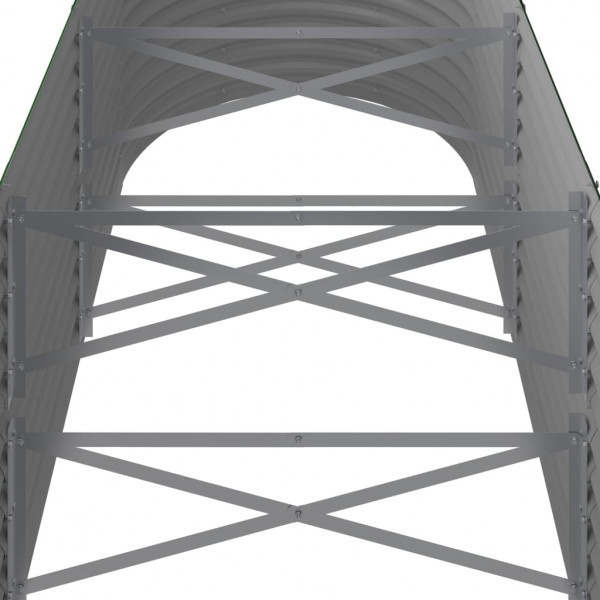 Jardinera arriate acero recubrimiento polvo verde 296x80x68 cm M 5