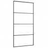 Puerta corredera ESG vidrio y aluminio negra 102.5x205 cm 3