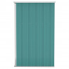 Abrigo suspenso p/ jardim 118x100x178 cm aço galvanizado verde 4