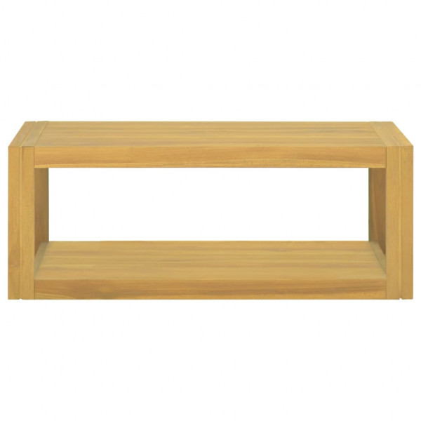 Armario de baño de pared madera maciza de teca 90x45x35 cm M 2