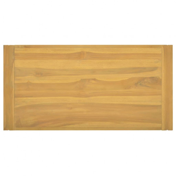 Armario de baño de pared madera maciza de teca 90x45x35 cm M 4