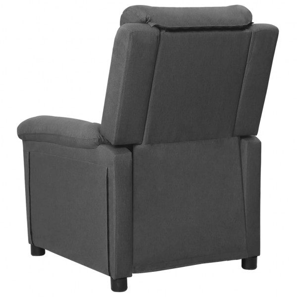 Sillón reclinable de tela gris oscuro M 5