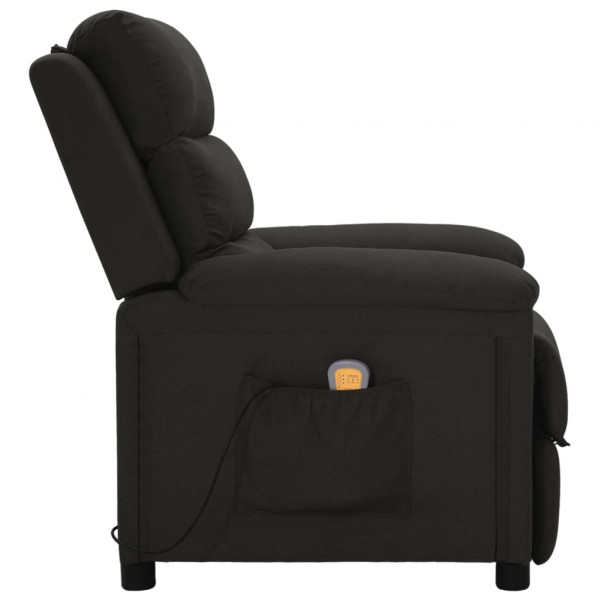 Sillón de masaje de tela negro M 3