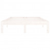 Estructura de cama madera maciza de pino blanco 120x200 cm 5