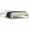 Estructura de cama madera maciza de pino 140x200 cm 2