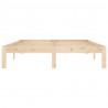 Estructura de cama madera maciza de pino 140x200 cm 4