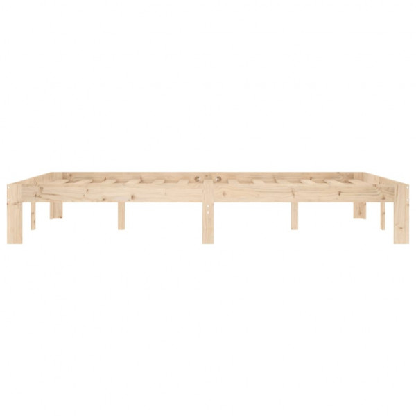 Estructura de cama madera maciza de pino 140x200 cm M 5