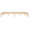 Estructura de cama madera maciza de pino 140x200 cm 5