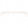 Estructura de cama madera maciza de pino blanca 140x200 cm 5