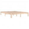 Estructura de cama madera maciza king size 150x200 cm 3