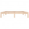 Estructura de cama madera maciza king size 150x200 cm 4