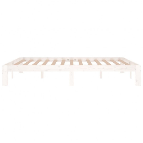Estructura de cama madera maciza de pino king size 150x200 cm M 5