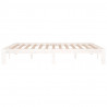 Estructura de cama madera maciza de pino king size 150x200 cm 5