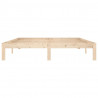 Estructura de cama de madera maciza de pino 160x200 cm 4