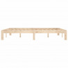 Estructura de cama de madera maciza de pino 160x200 cm 5