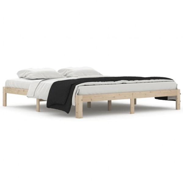 Estrutura de cama super king 180x200 cm madeira maciça M 2