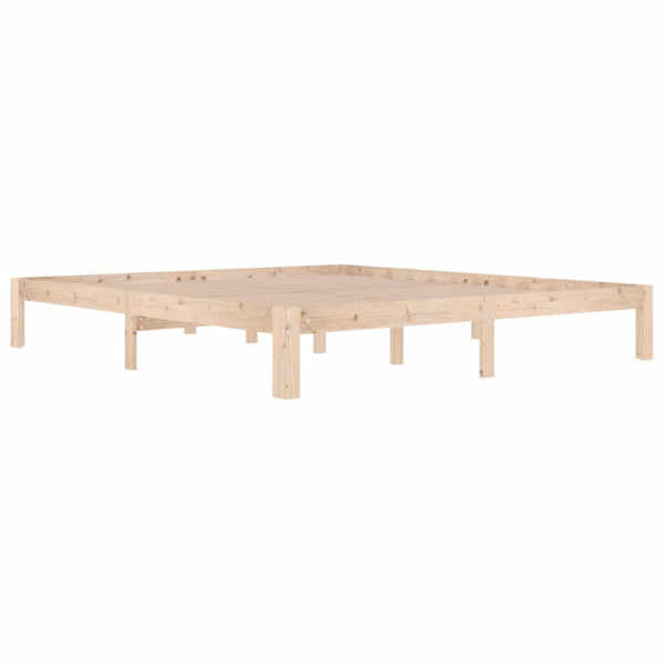 Estructura de cama madera maciza Super King 180x200 cm M 3