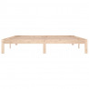 Estrutura de cama super king 180x200 cm madeira maciça 4