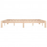 Estrutura de cama super king 180x200 cm madeira maciça 5