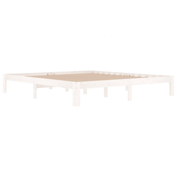 Estructura de cama madera maciza Super King 180x200 cm M 3