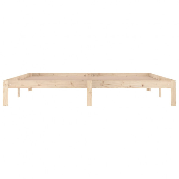 Estructura de cama madera maciza de pino 200x200 cm M 4