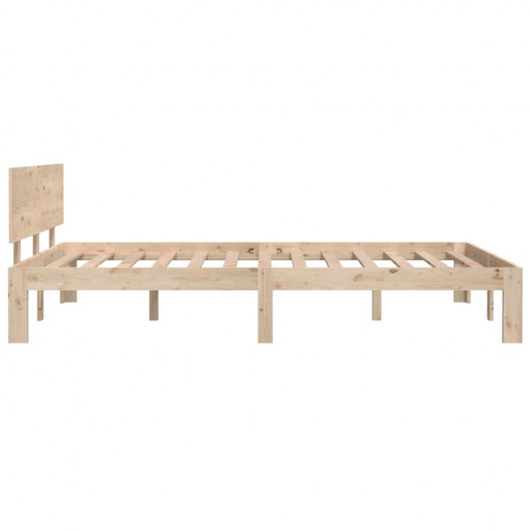 Estructura de cama madera maciza de pino 120x200 cm M 5