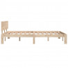 Estructura de cama madera maciza de pino 120x200 cm 5