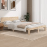 Estructura de cama madera maciza de pino 140x200 cm 1