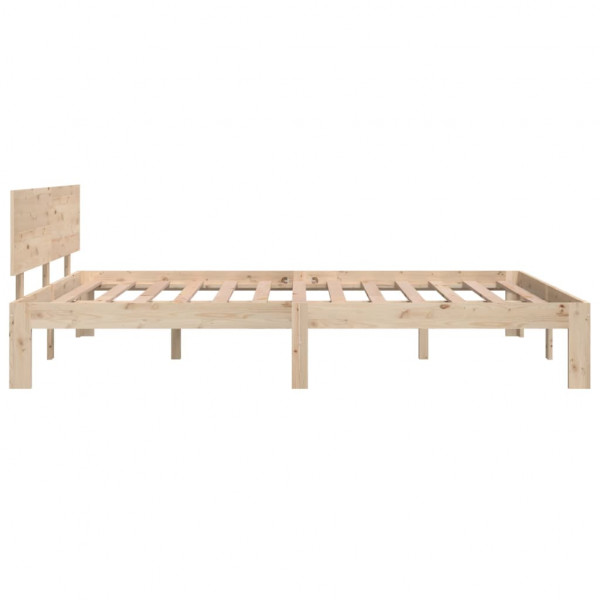 Estructura de cama madera maciza de pino 140x200 cm M 5