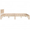 Estructura de cama madera maciza de pino 140x200 cm 5