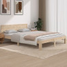 Estrutura de cama king 150x200 cm madeira maciça 1