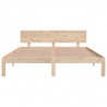 Estructura de cama de madera maciza de pino 160x200 cm 4