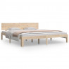 Estructura de cama madera maciza 180x200 cm 2