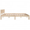 Estructura de cama madera maciza 180x200 cm 5