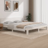 Estructura de cama Super King madera maciza blanco 180x200 cm 1