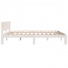 Estructura de cama Super King madera maciza blanco 180x200 cm 5