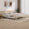 Estructura de cama madera maciza de pino 200x200 cm 1