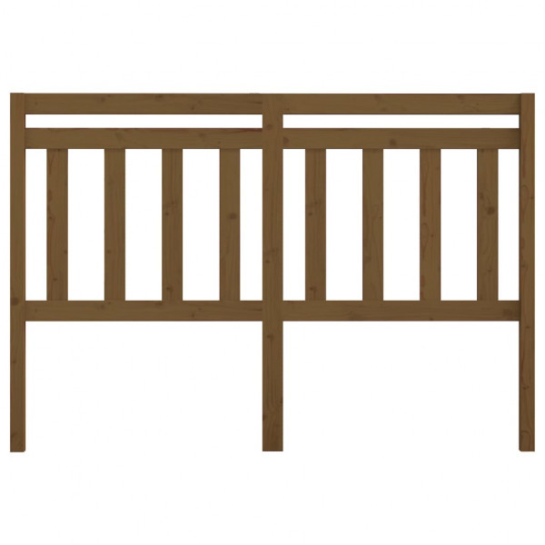 Cabeceira de cama 146x4x100 cm pinho maciço castanho mel M 3