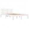 Estructura de cama madera maciza blanco 120x200 cm 3
