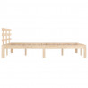 Estructura de cama de madera maciza 160x200 cm 5