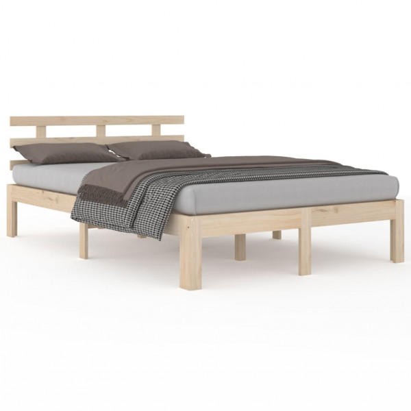 Estructura de cama madera maciza Super King 180x200 cm M 2