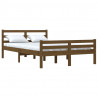 Estructura de cama king madera maciza marrón miel 150x200 cm 3
