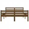 Estructura de cama king madera maciza marrón miel 150x200 cm 5